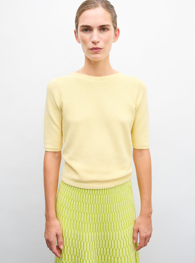 Top maille manches coudes - Image principale