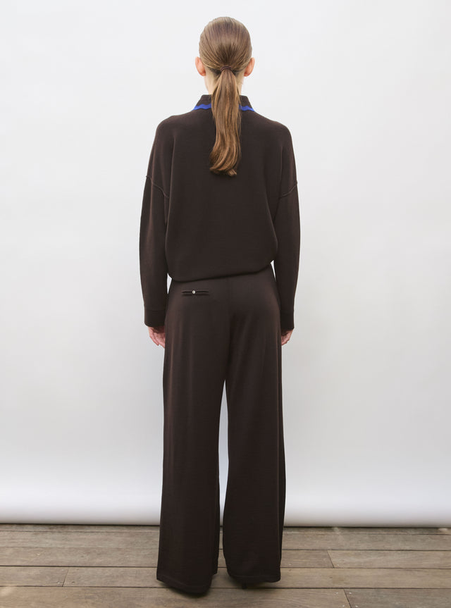 Pantalon fluide en maille ebene - Image principale