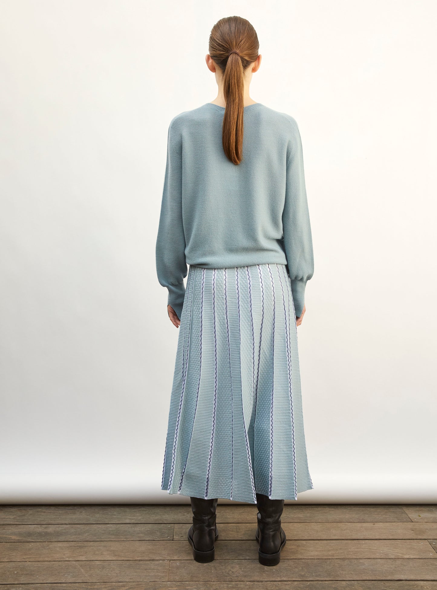 Jupe de luxe femme - Jupe longue détails colorés horizon-multi