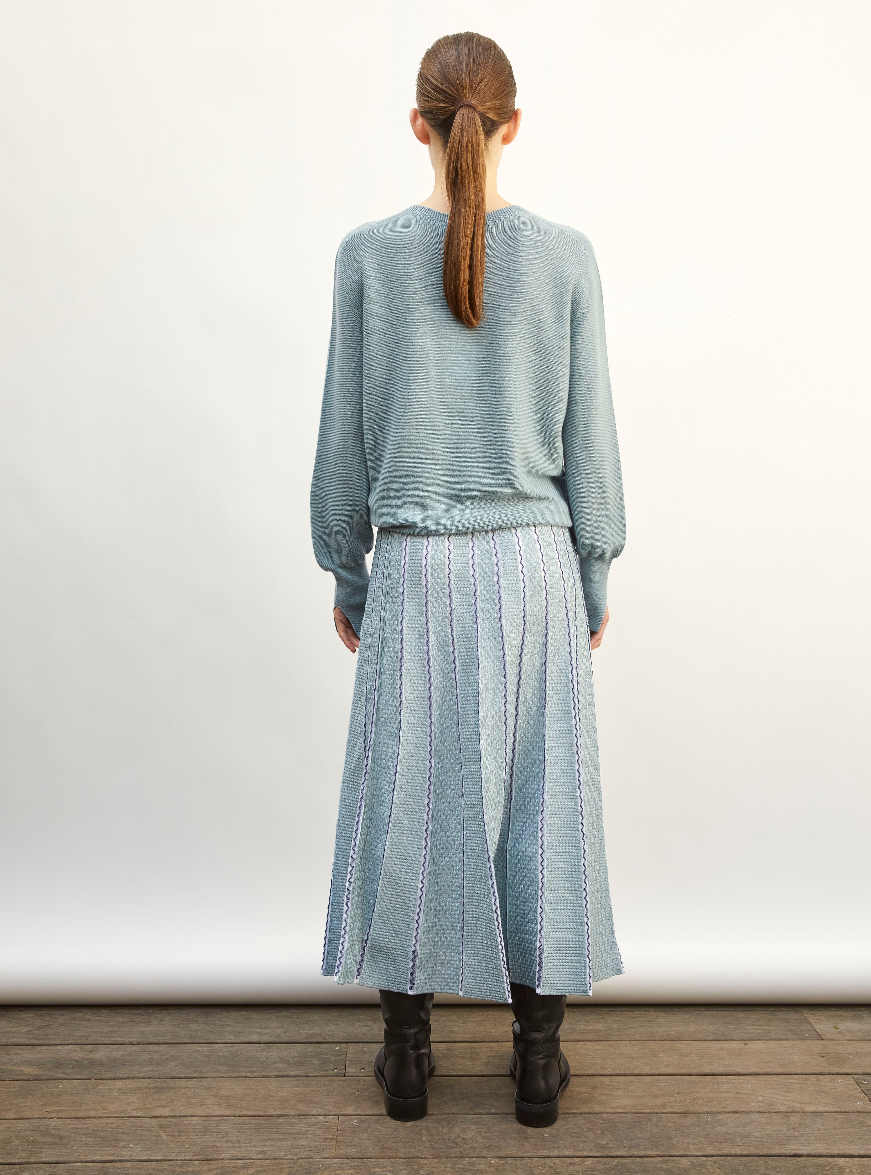 Jupe de luxe femme - Jupe longue détails colorés horizon-multi
