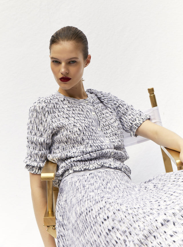 origami knit cardigan - Image principale