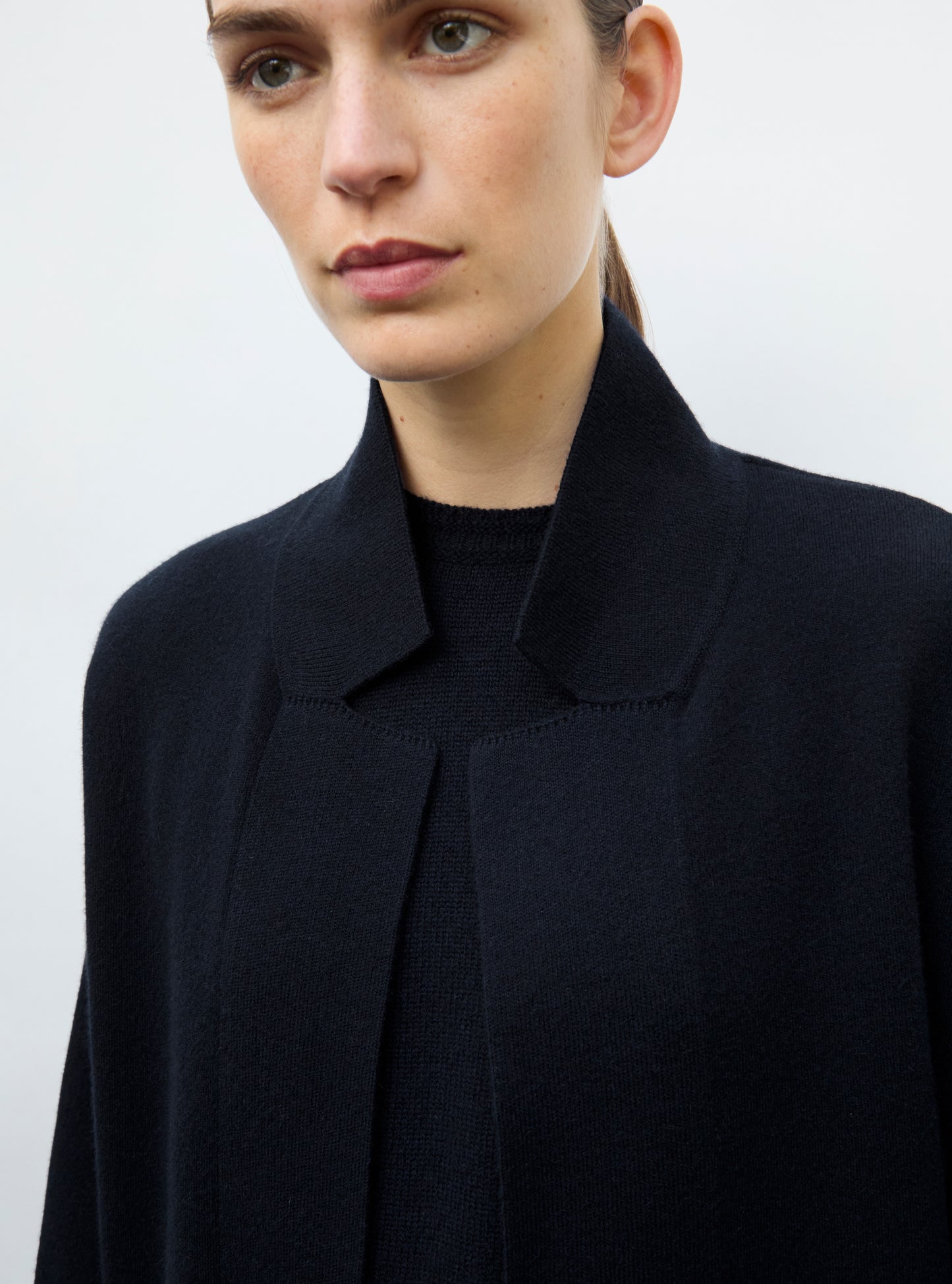 Veste en maille de luxe Molli - Manteau long en maille  nuit