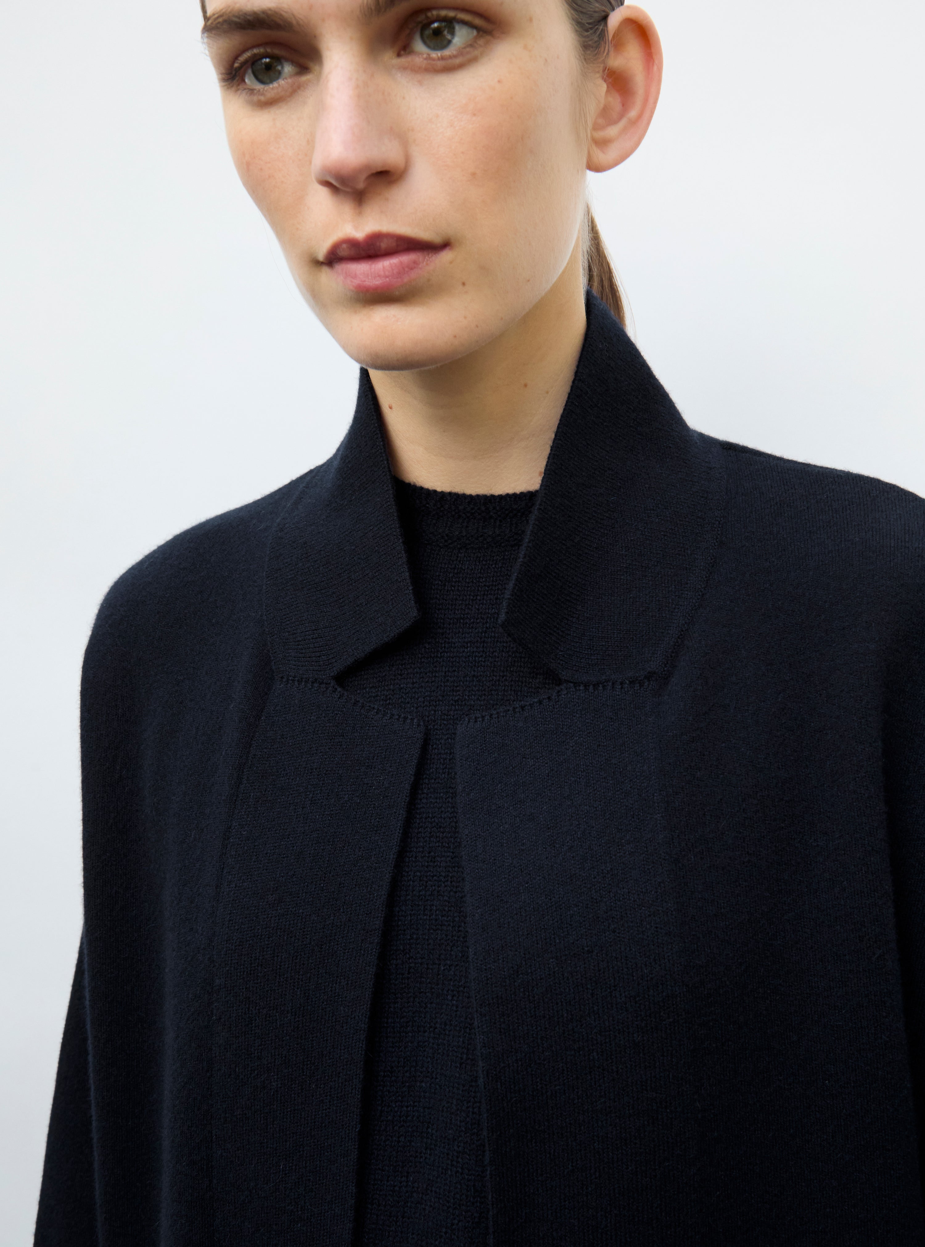 Veste en maille de luxe Molli - Manteau long en maille  nuit