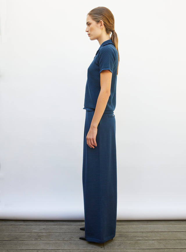 polo with ruffled neck - Image principale