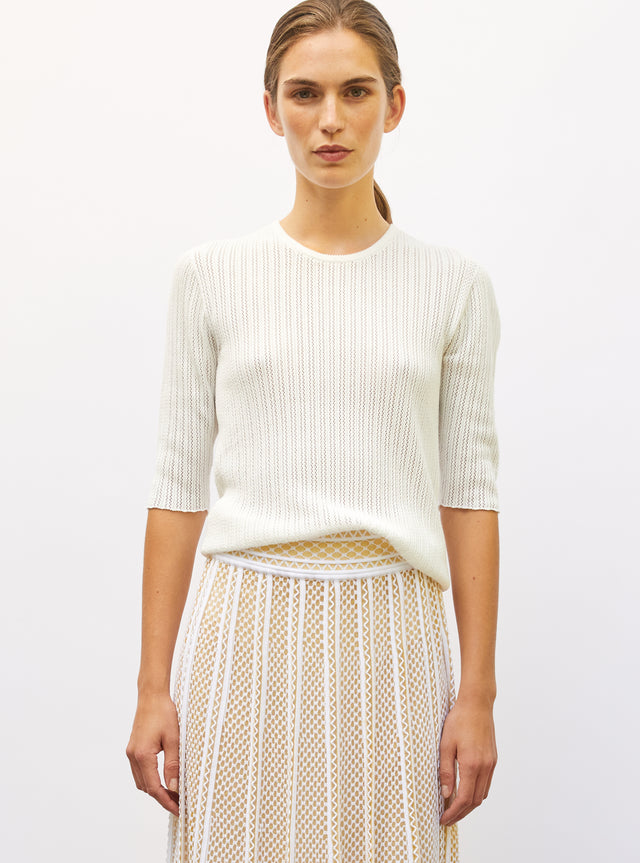 top fin maille pointelle - Image principale