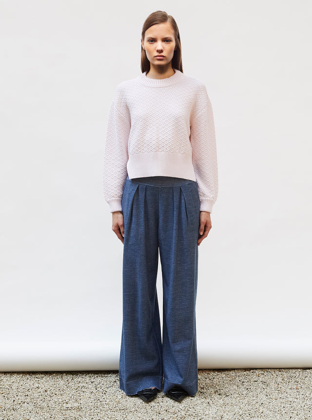 pull court maille damier - Image principale