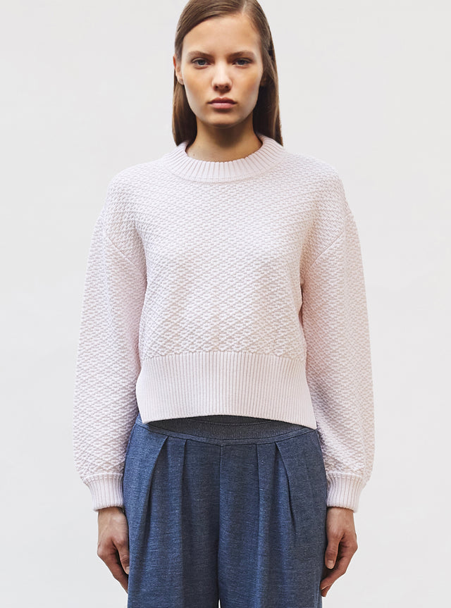 pull court maille damier - Image principale