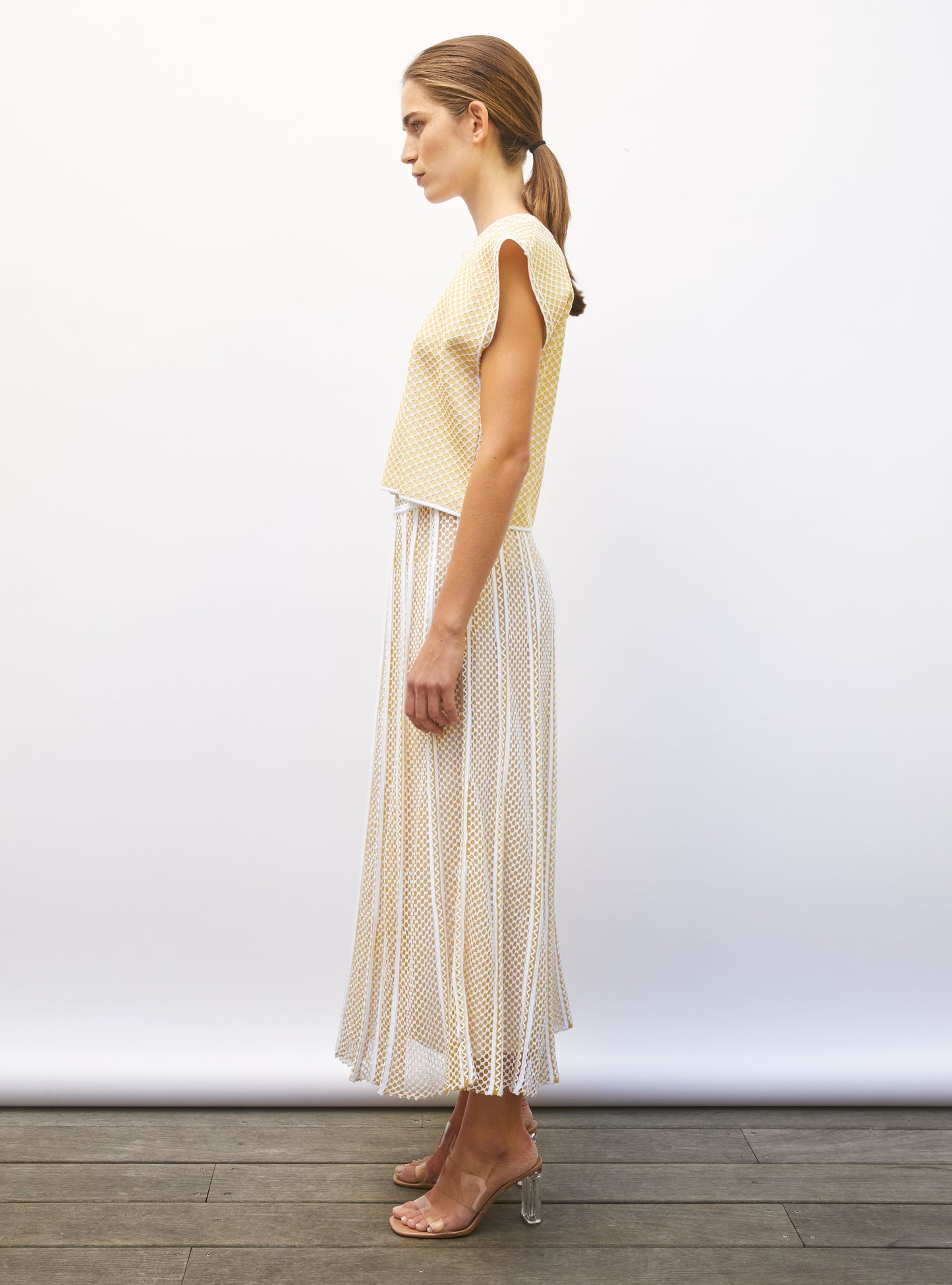 Vêtement de luxe femme - Top maille technique