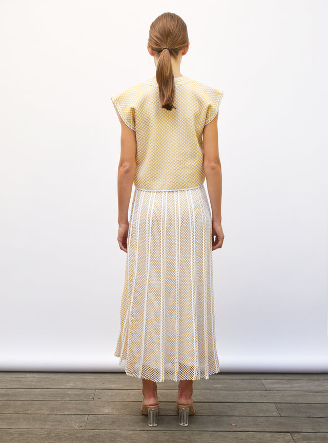 Long skirt in technical knit - Image principale