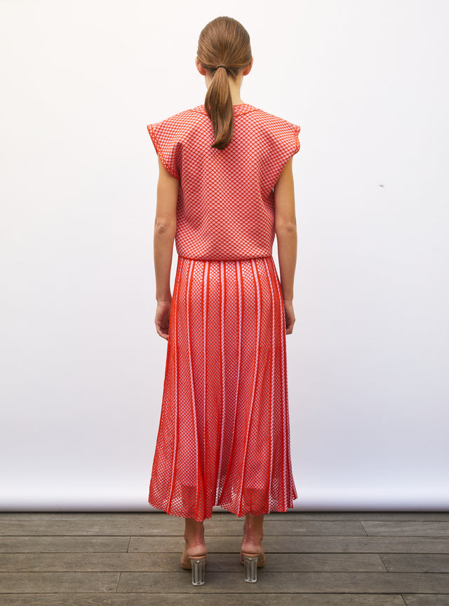 long skirt in technical knit - Image principale