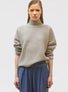 Pull maille résille de laine Argile - Vêtement en maille de luxe Molli