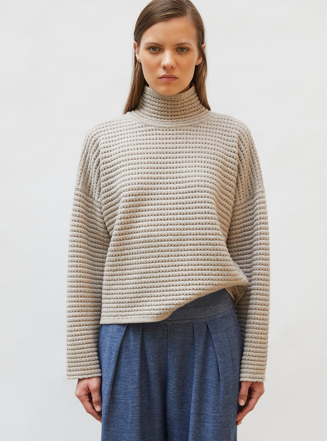 pull maille résille de laine - Image principale