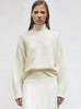 pull maille résille de laine naturel - Vêtement en maille de luxe Molli