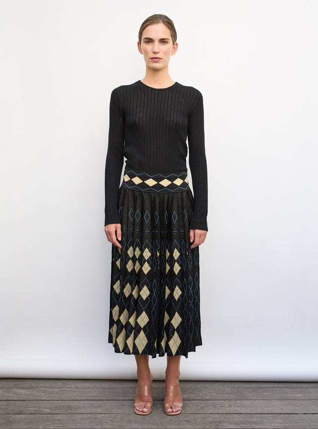 Top fin maille pointelle - Image principale