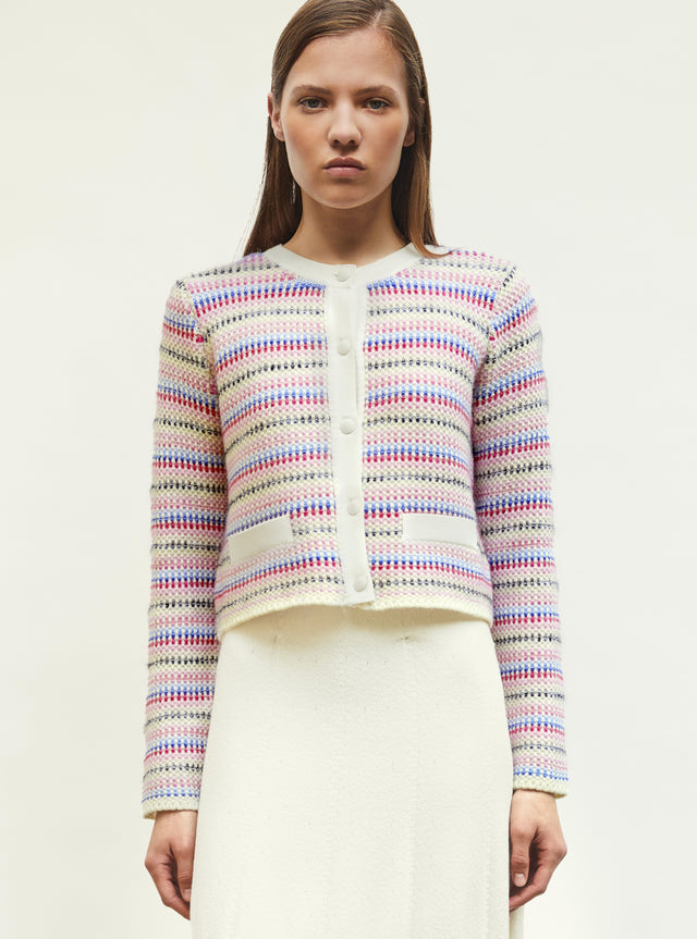 cardigan moelleux multicolore - Image principale