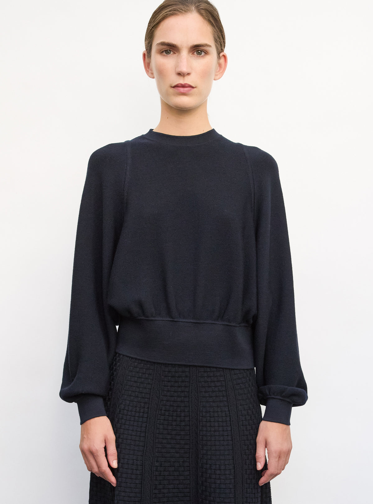 Pull fin larges emmanchures nuit - Vêtement de luxe femme