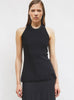 Top maille à franges dos nu Noir profond - Top de luxe