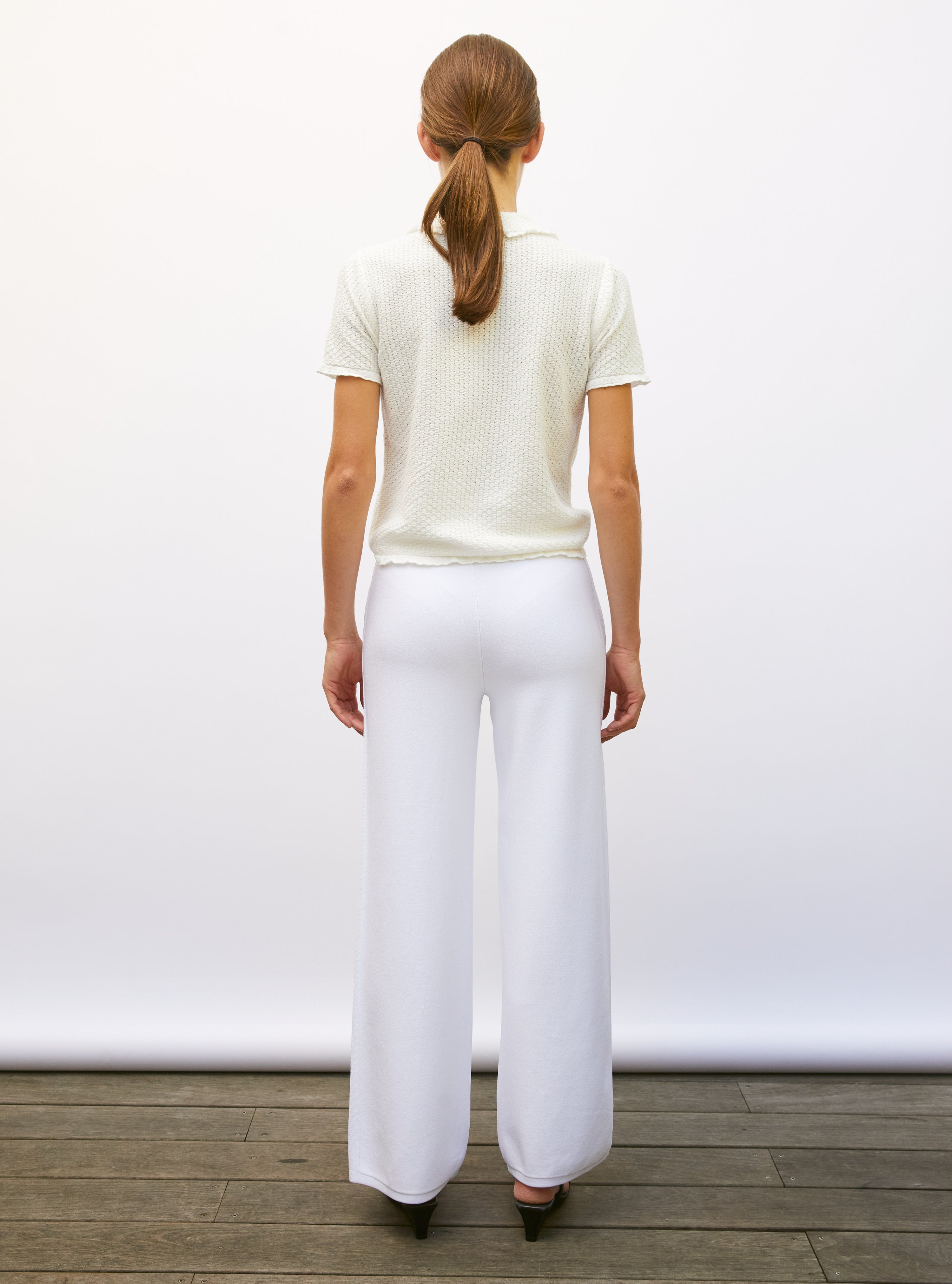 Polo fin col volanté milk - Molli