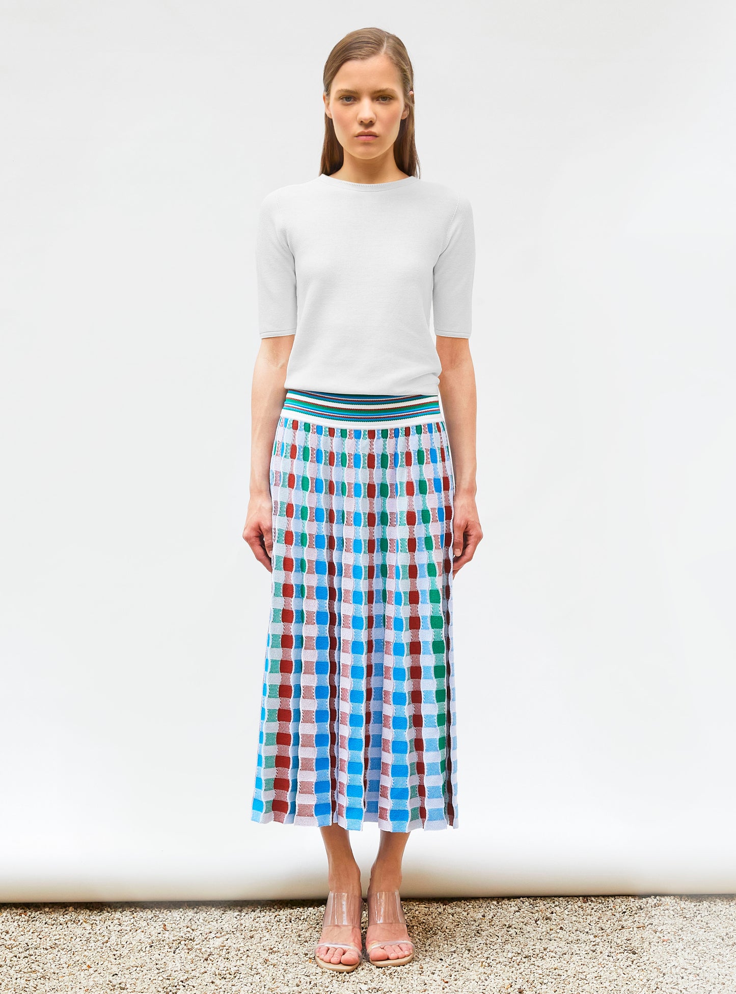 Tops, blouses de luxe femme - Top fin à manches coudes
