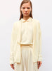 Vestes de luxe femme - Veste en maille mini croquet Naturel