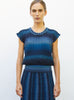 Top maille origami nuit denim - Molli