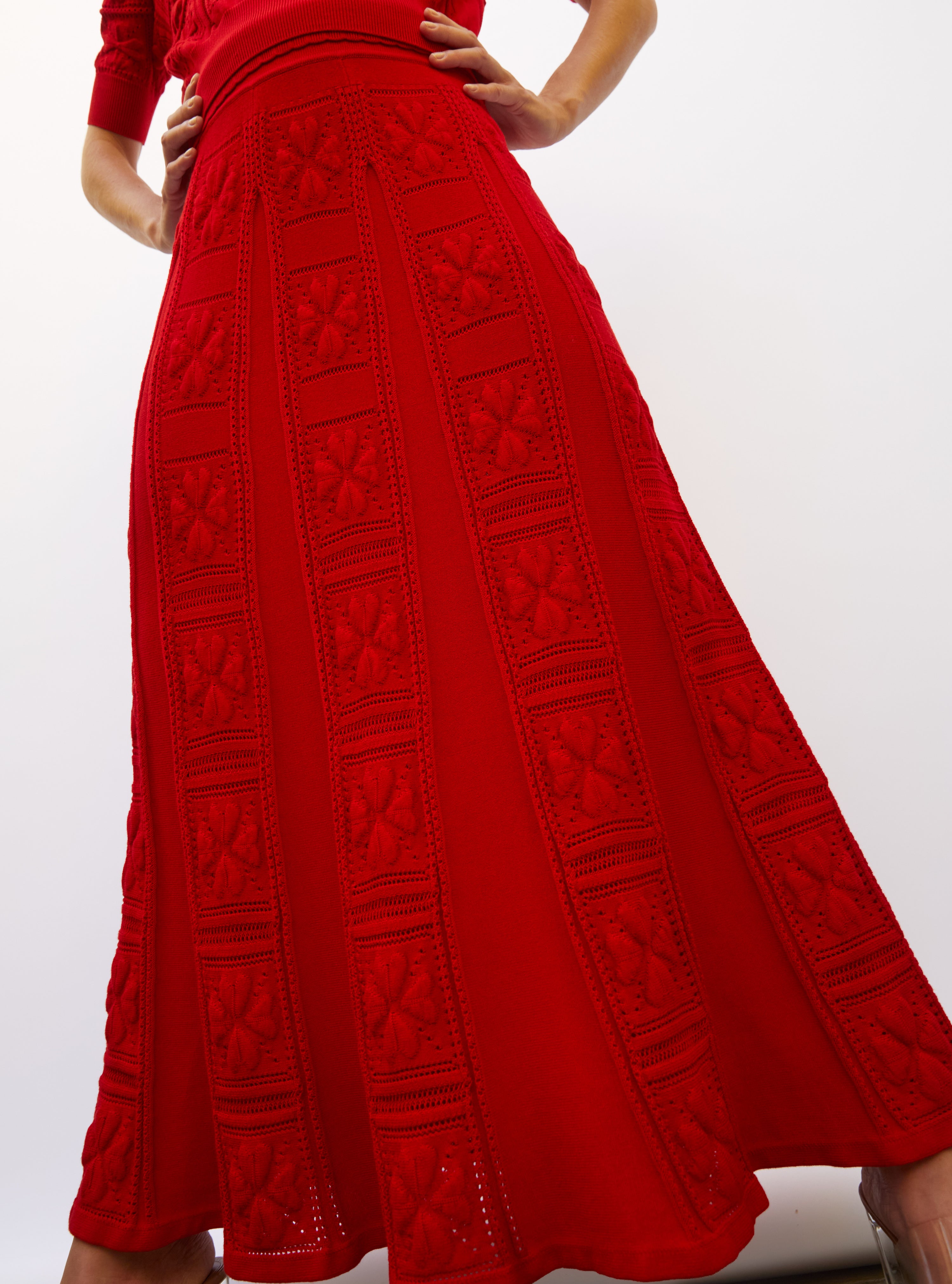 Jupe longue de luxe femme - Vêtement de luxe femme