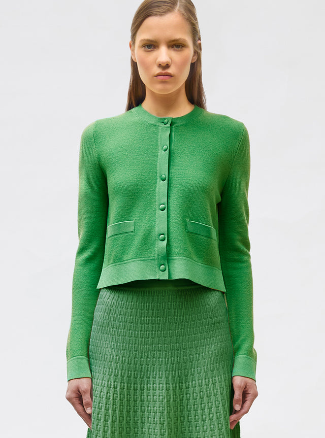 cardigan maille point mousse - Image principale