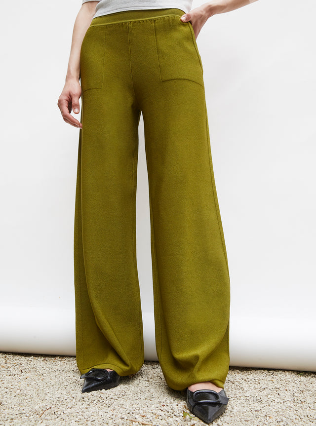pants in silky knit - Image principale