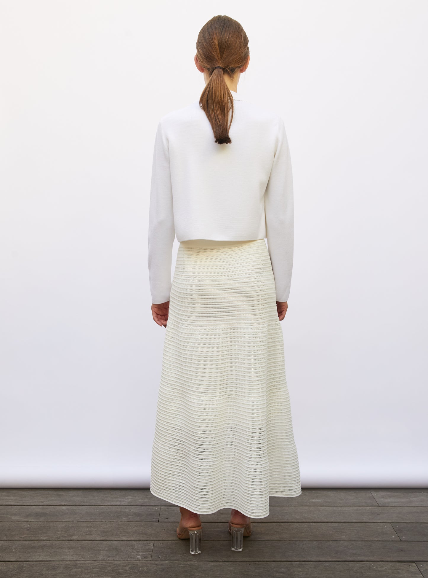 Veste courte mini croquet milk - Vêtement de luxe femme