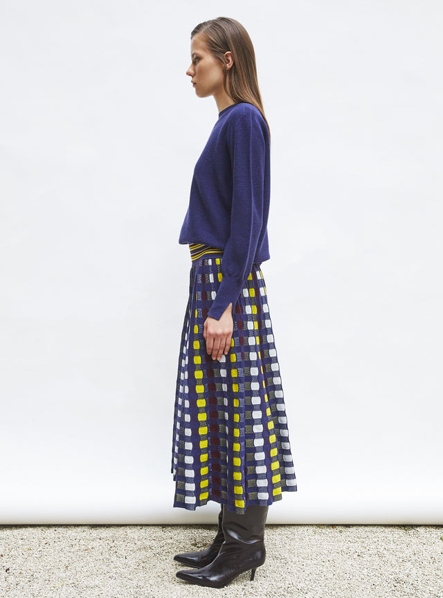 delicate skirt in a wavy knit - Image principale