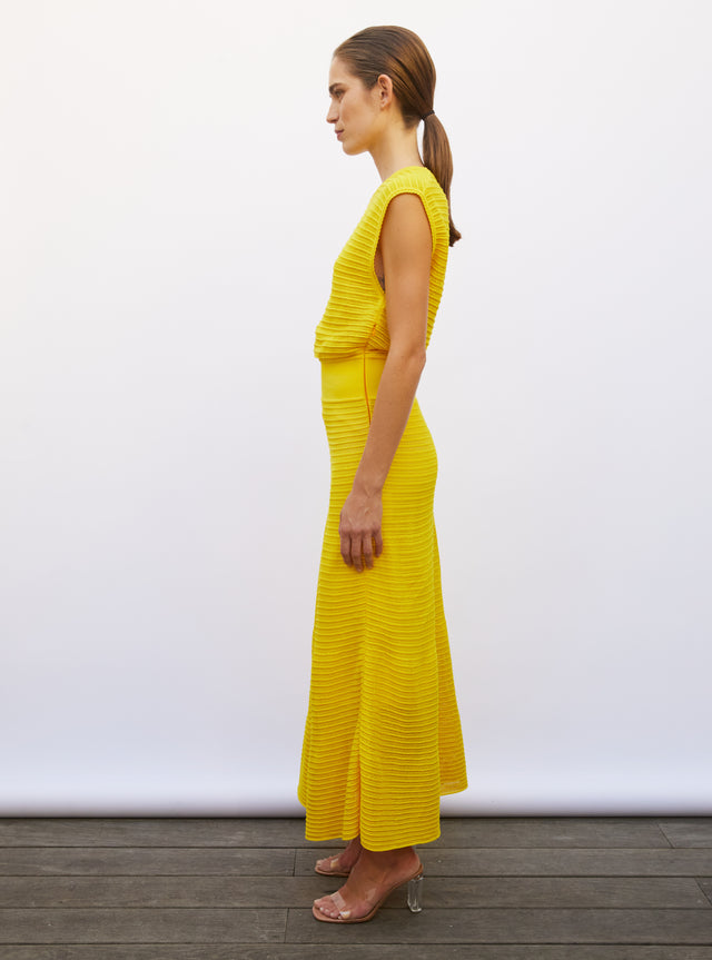 robe longue maille pointelle - Image principale