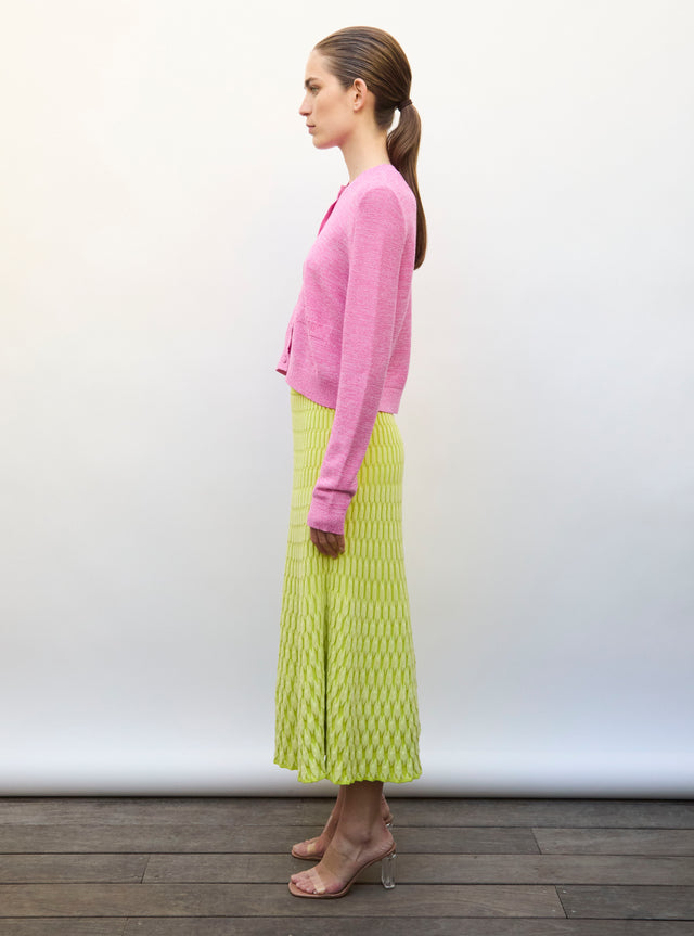 garter-stitch knit cardigan - Image principale