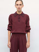 Chemise en maille brodée main