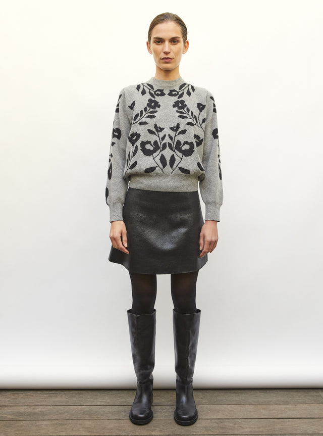 Jacquard knit sweater - Image principale