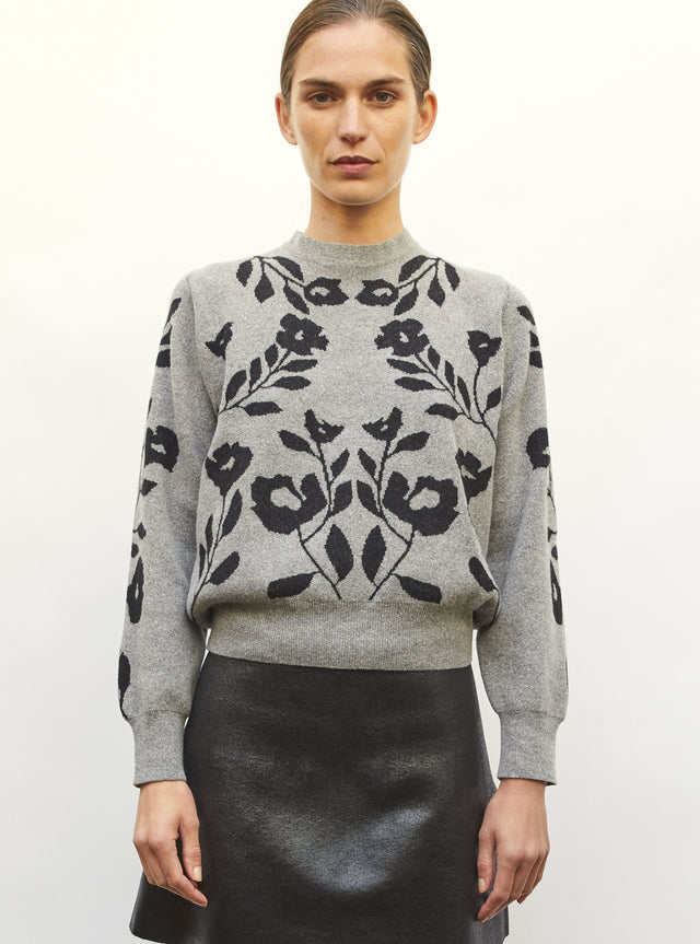 Jacquard knit sweater - Image principale