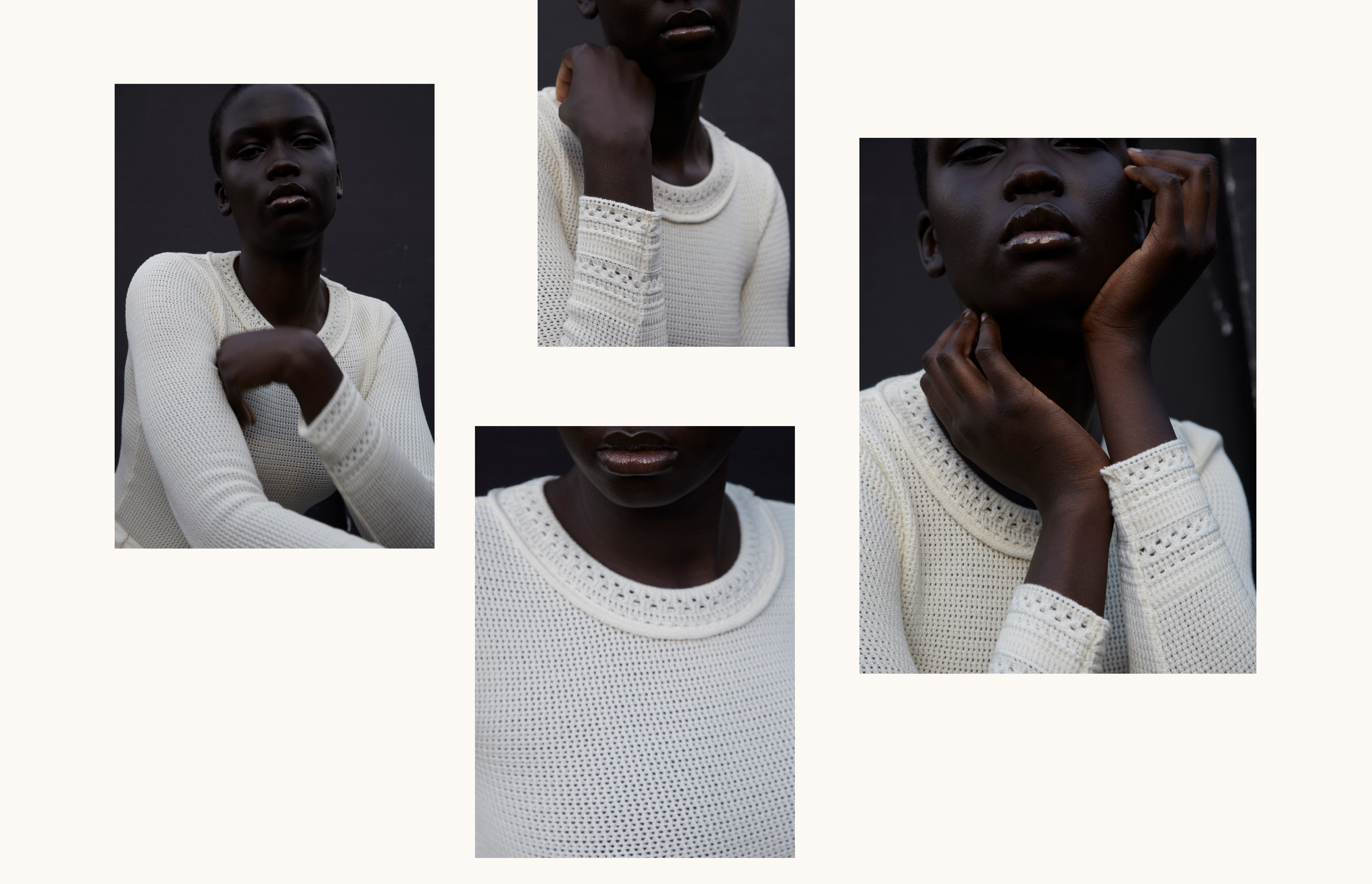 le top en maille fin stretch blanc molli