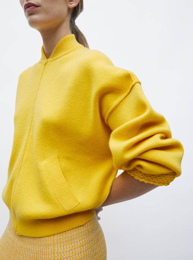 veste bomber en maille - Image principale