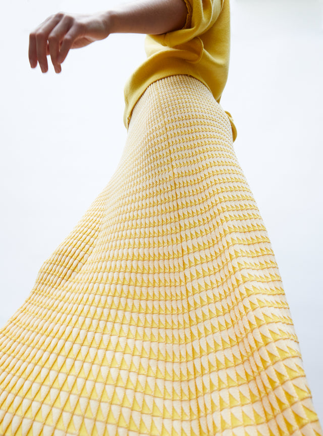 jupe fluide maille origami - Image principale