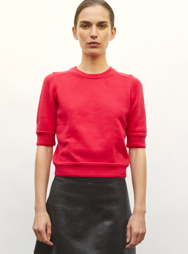 Top maille manches coudes - Image principale