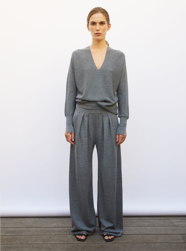 top fin oversize col v - Image principale