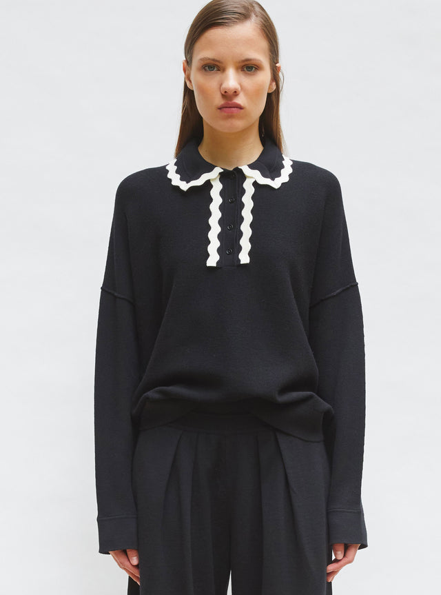 chemise maille col croquet - Image principale
