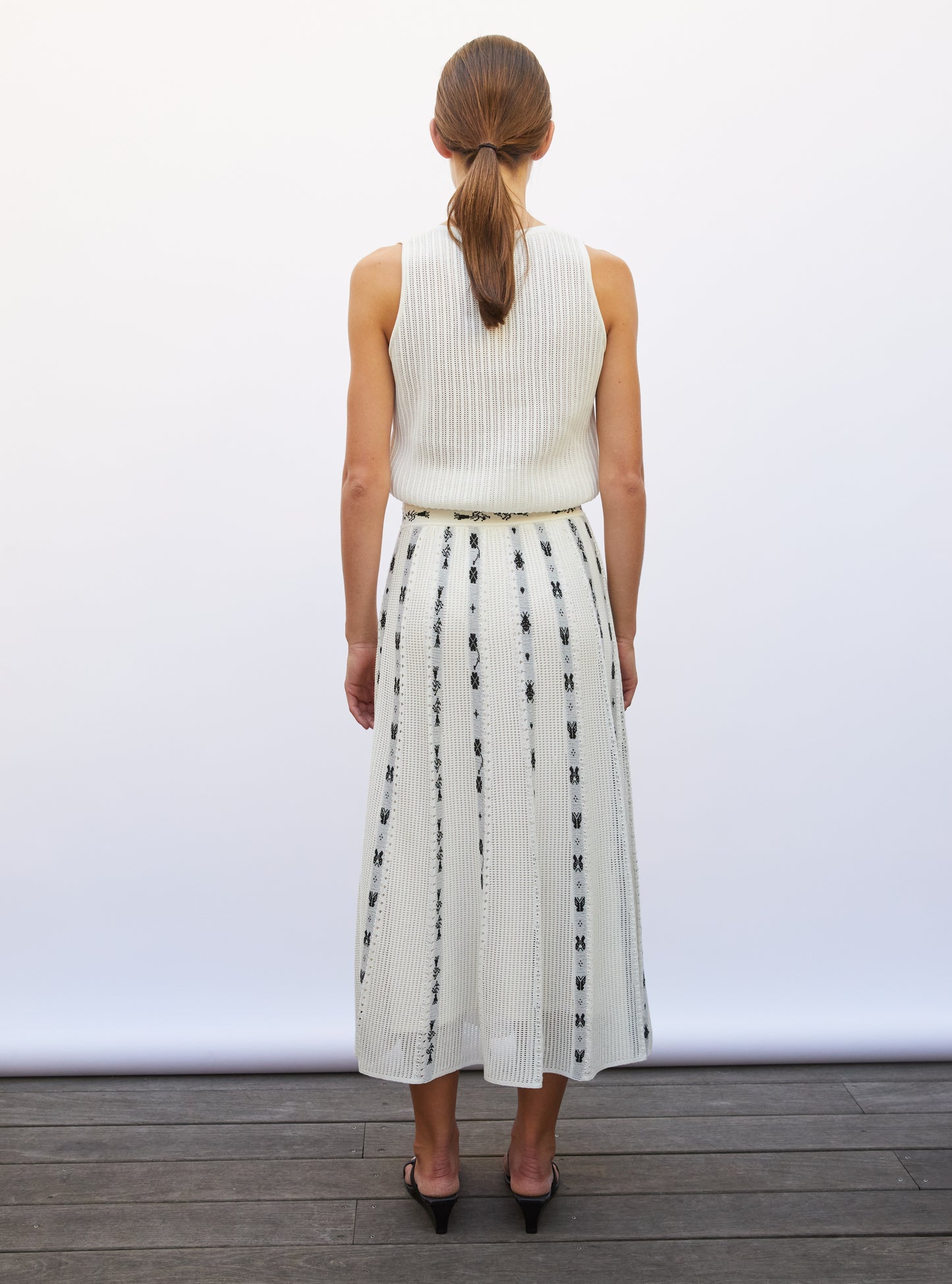 Débardeur maille pointelle milk - Molli