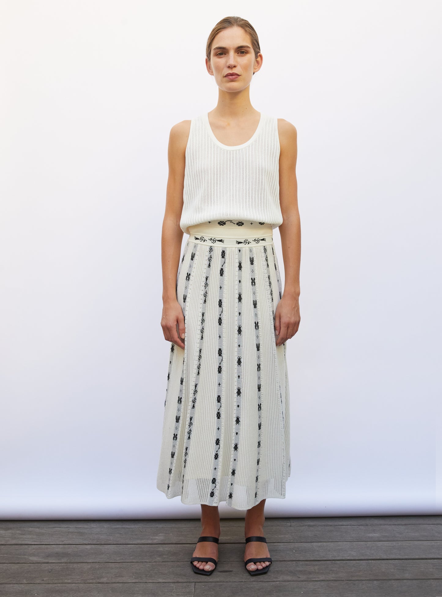 Débardeur maille pointelle milk - Débardeur de luxe