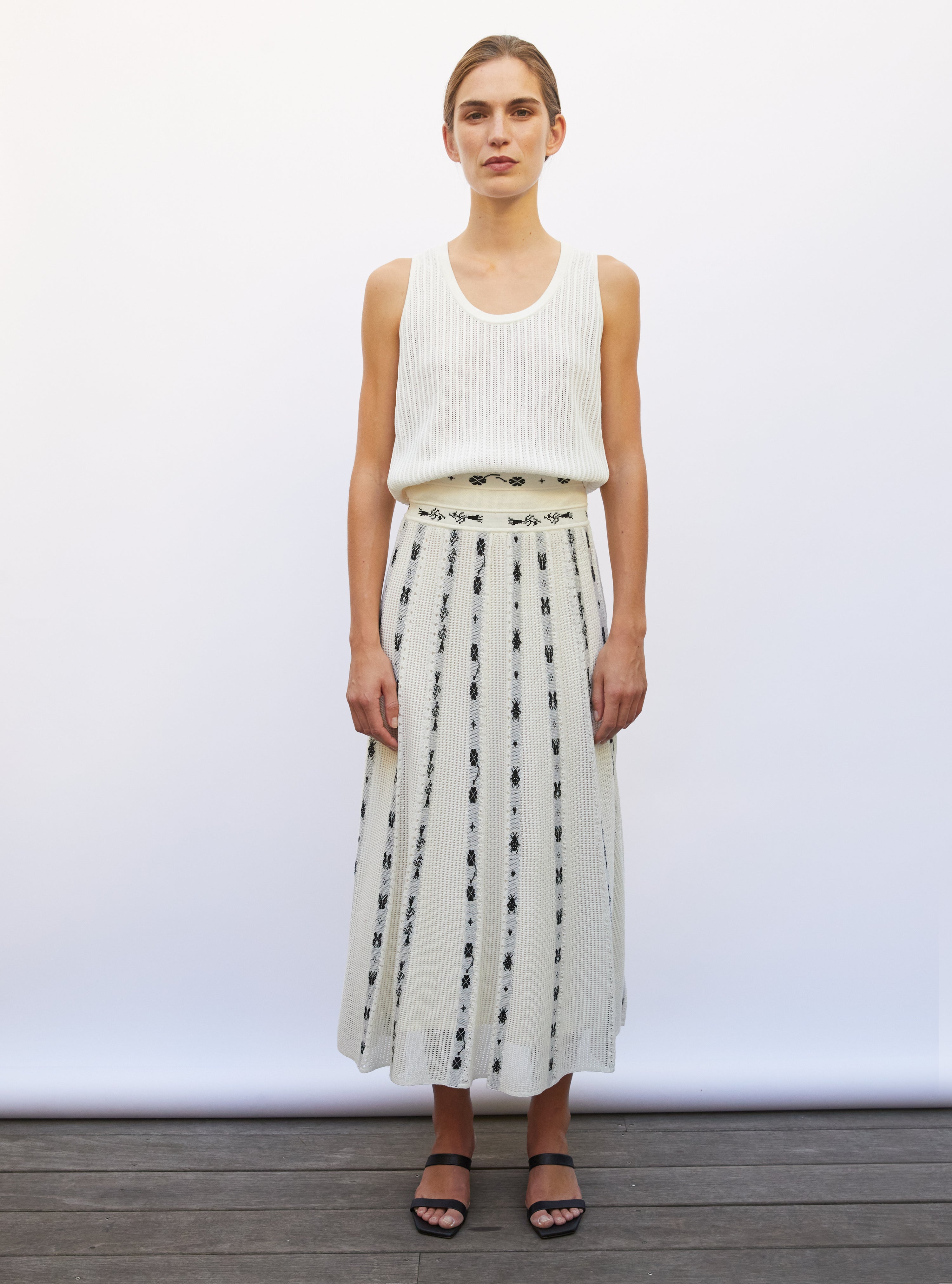 Débardeur maille pointelle milk - Débardeur de luxe