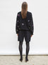 Sweat loose finitions brodées noir profond-multi - Vêtement de luxe femme
