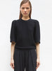 Tops, blouses de luxe femme - Top en maille manches froncées