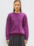 Sweat de luxe femme - Sweat loose finitions smockées fruits rouges