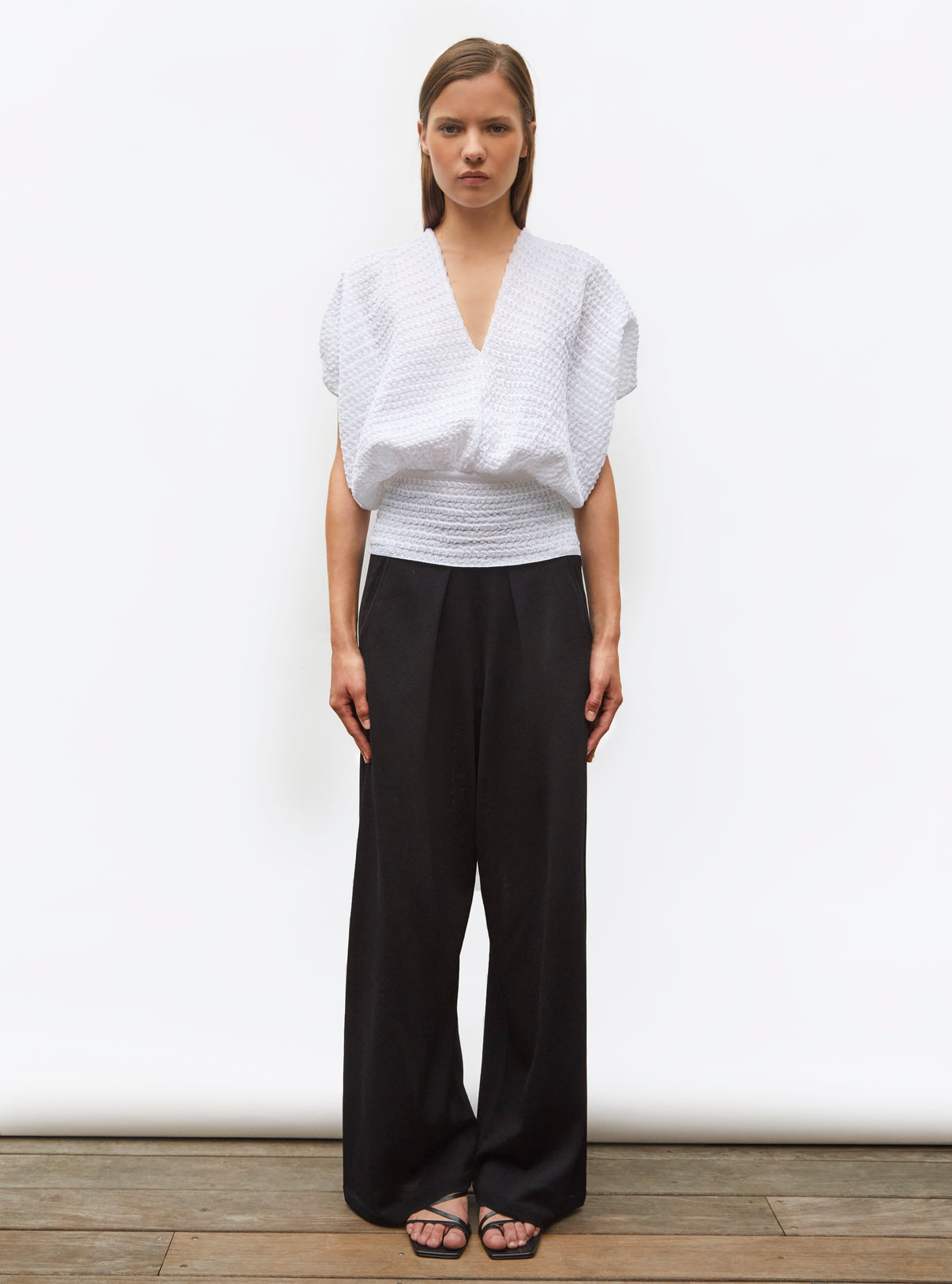 Top couture maille organza Milk - Molli