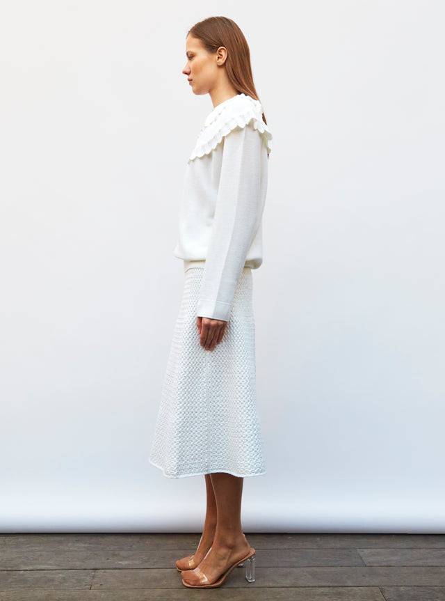 blouse en maille à maxi col - Image principale