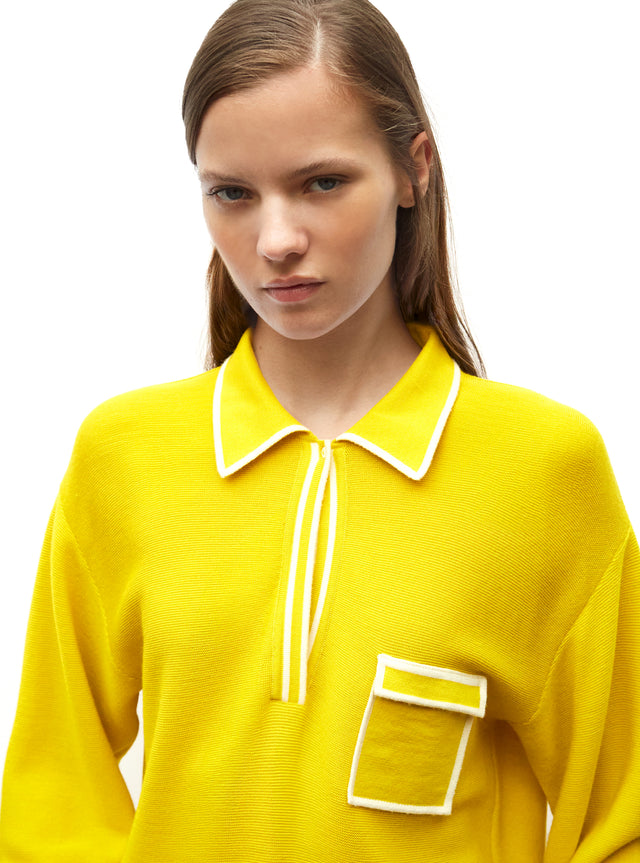 chemise maille col gansé - Image principale
